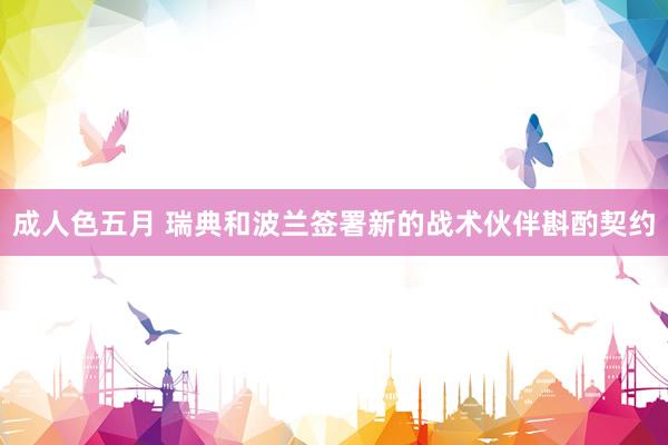 成人色五月 瑞典和波兰签署新的战术伙伴斟酌契约