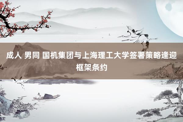 成人 男同 国机集团与上海理工大学签署策略逢迎框架条约
