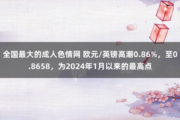 全国最大的成人色情网 欧元/英镑高潮0.86%，至0.8658，为2024年1月以来的最高点